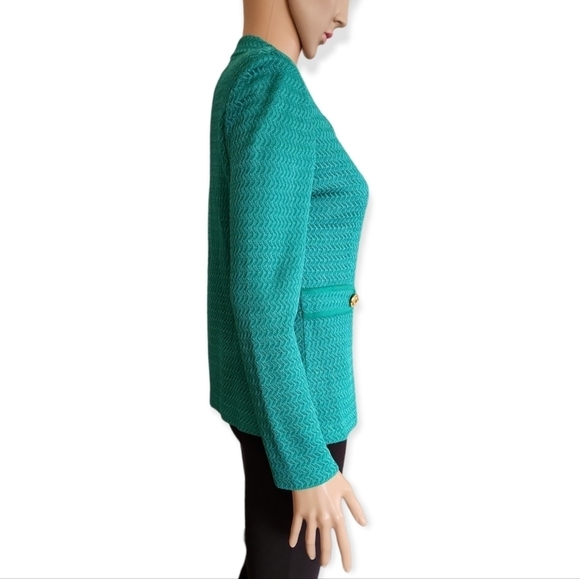 Misook Green Blazer with matching Shell Tank - Picture 3 of 13